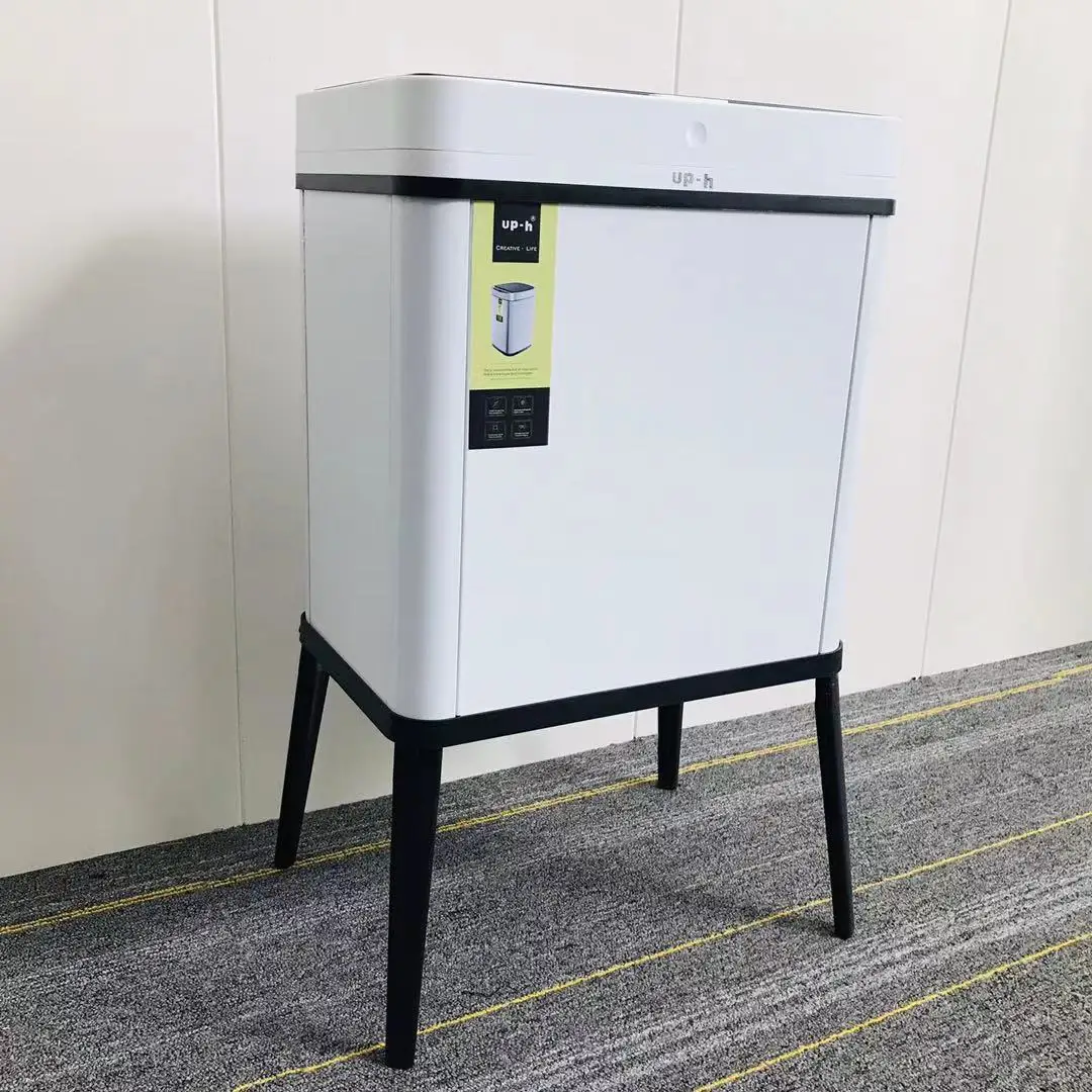 2023 New released 30L High Quality Large Capacity  Trash Can Sensor Trash Can  Kitchen Trash Can Stainless Steel