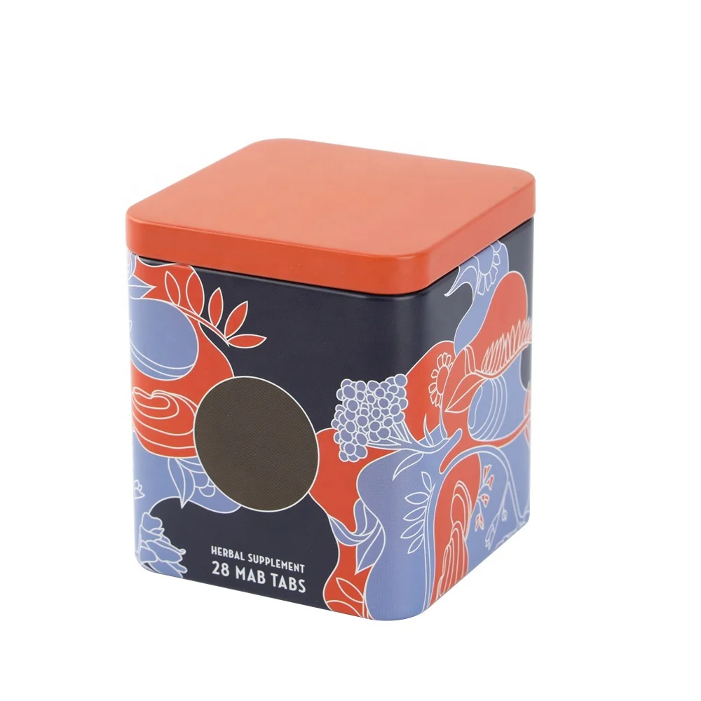 Hot sale square tin box with custom printing