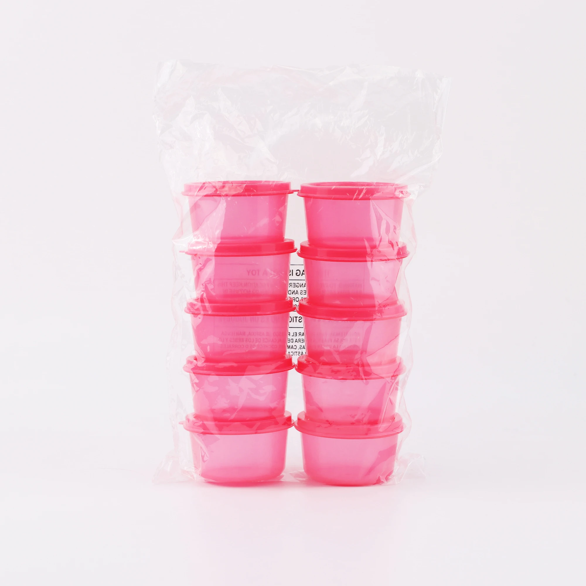 small plastic freezer storage container jars with screw lid for food kids baby lunch snacks slime cup