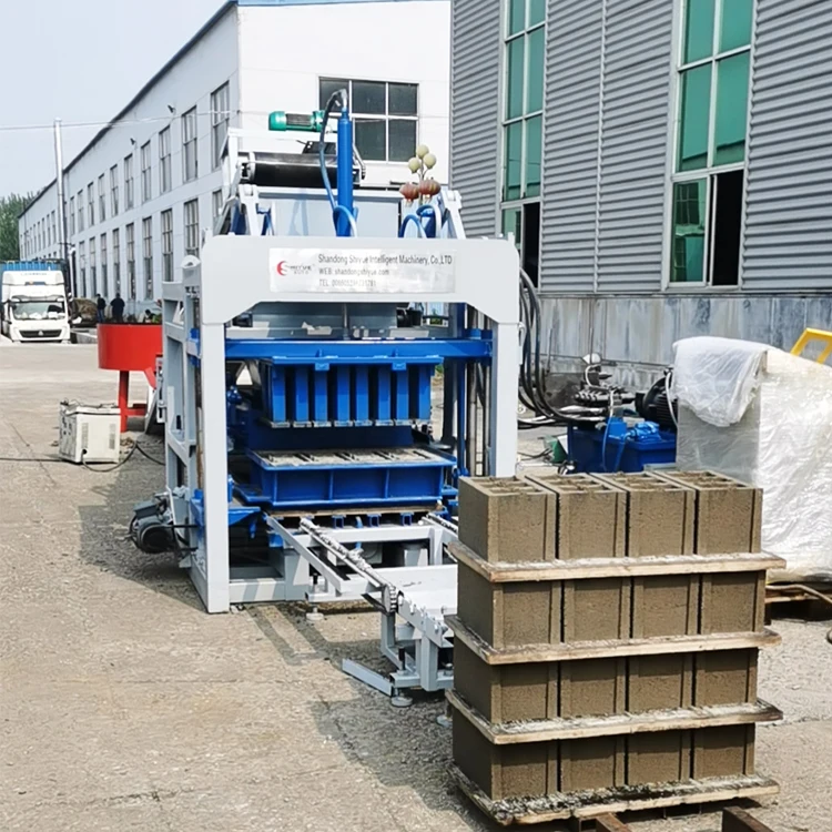 QT4-15 fully Automatic Cement Building Block Cement bricks machine prices concrete brick making machinery 3500*1900*2200mm