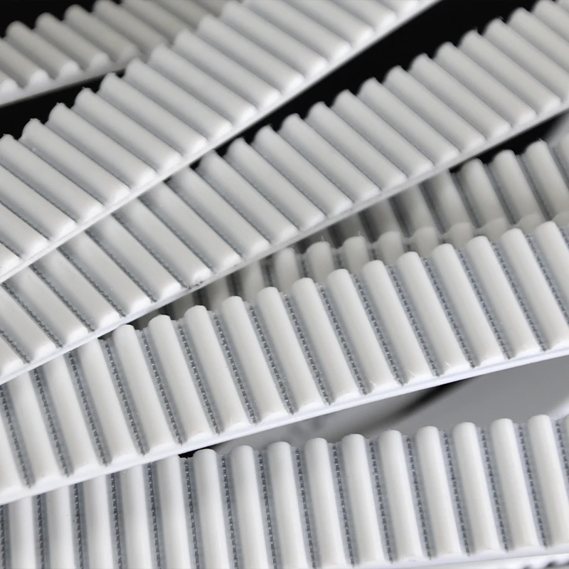 Wholesale hard-wearing 8M white PU timing belt industry engine timing belts