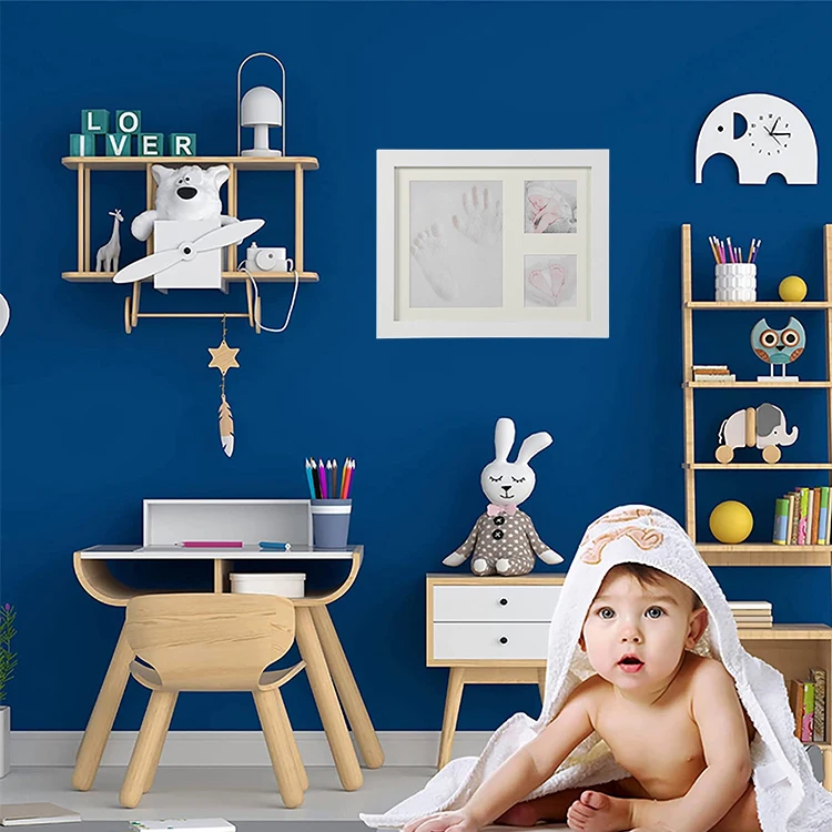 Newborn Keepsakes Photo Frame Clay baby foot printing baby handprint and footprint makers kit for mother day gifts