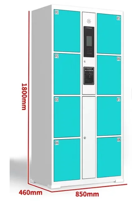 Customized Supermarket Waterproof Iron Sheet Metal Electronic Facial Recognition Password Storage Cabinet