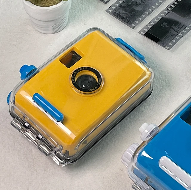 Высококачественная Водонепроницаемая 35 мм пленка Многоразовая камера набор одноразовая игрушечная камера с желтым/синим цветом