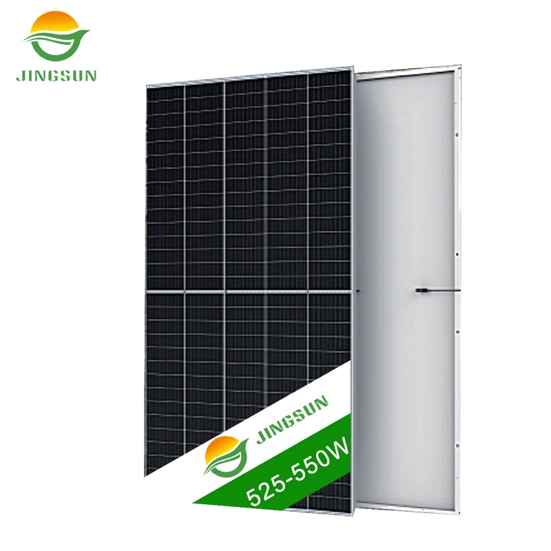 Jingsun Absorbed light energy Bifacial Double glass N-type Low Price 210mm 525W 550W 500W  Solar Panels For Home Use