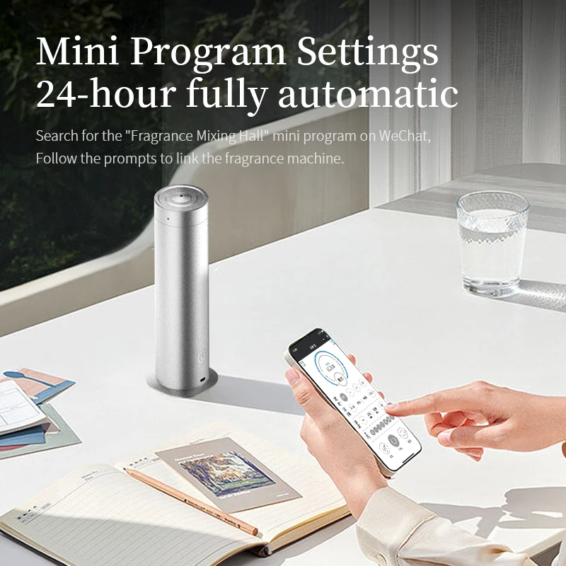 Smart Air Freshener Aroma Machine Scent Fragrance Silent Waterless Aroma Oil Tower Diffuser Machine For Office Desktop