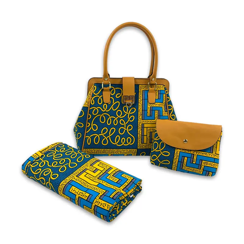 Nigeria cotton wax fabric clothing Ghana style clothing 6 yards