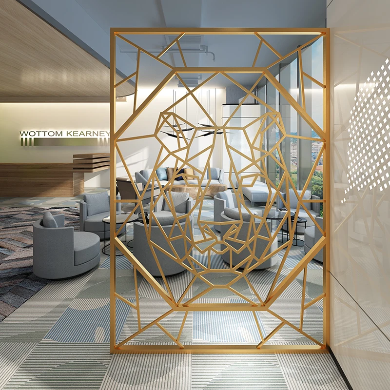 Sell Well New Type Square Round Room Divider Stainless Steel Screen