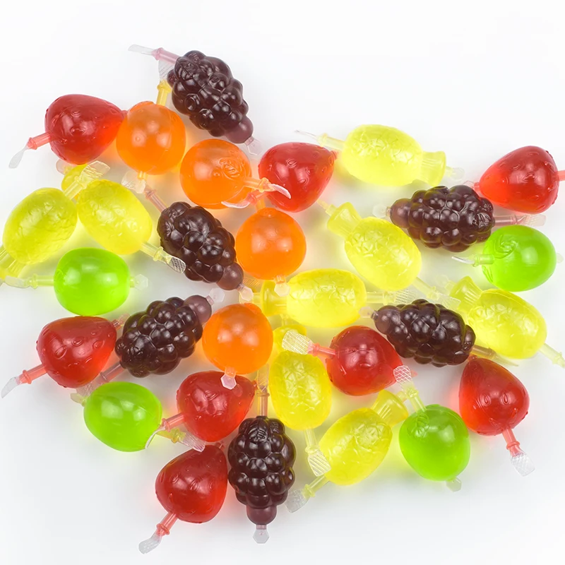 MINICRUSH mixed  jelly pudding fruit shaped Jelly candy China Colorful Cute 35g fruit Shape Yummy Juice Fruity Jelly