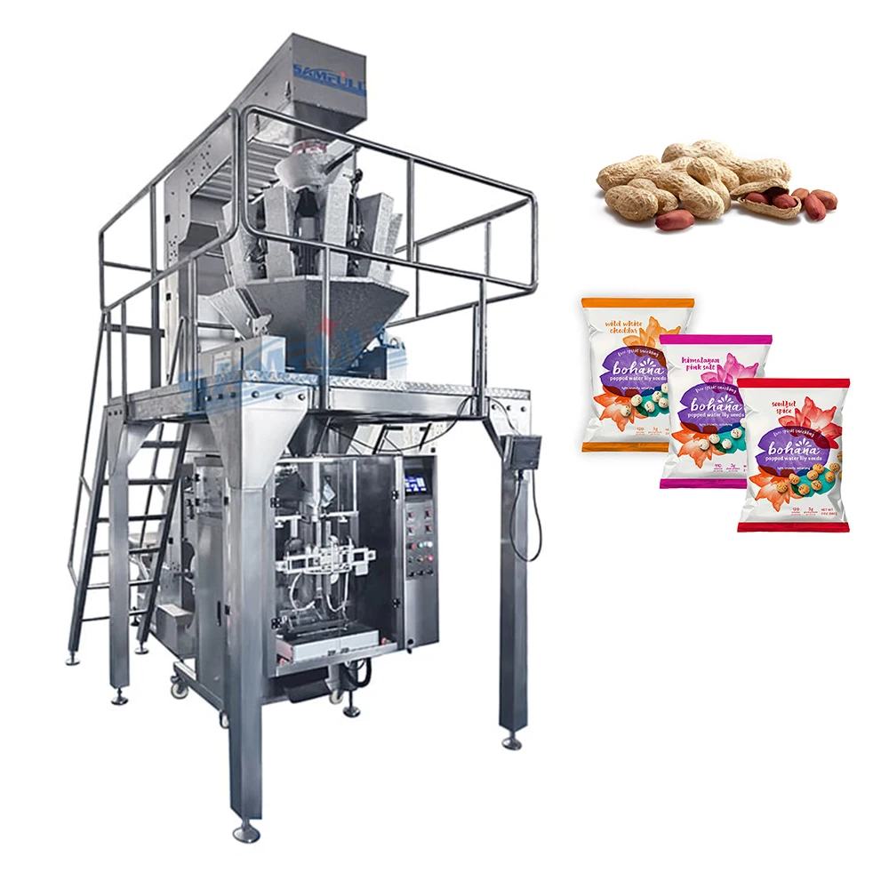 Automatic white cheddar cheese popcorn packing machine factory price