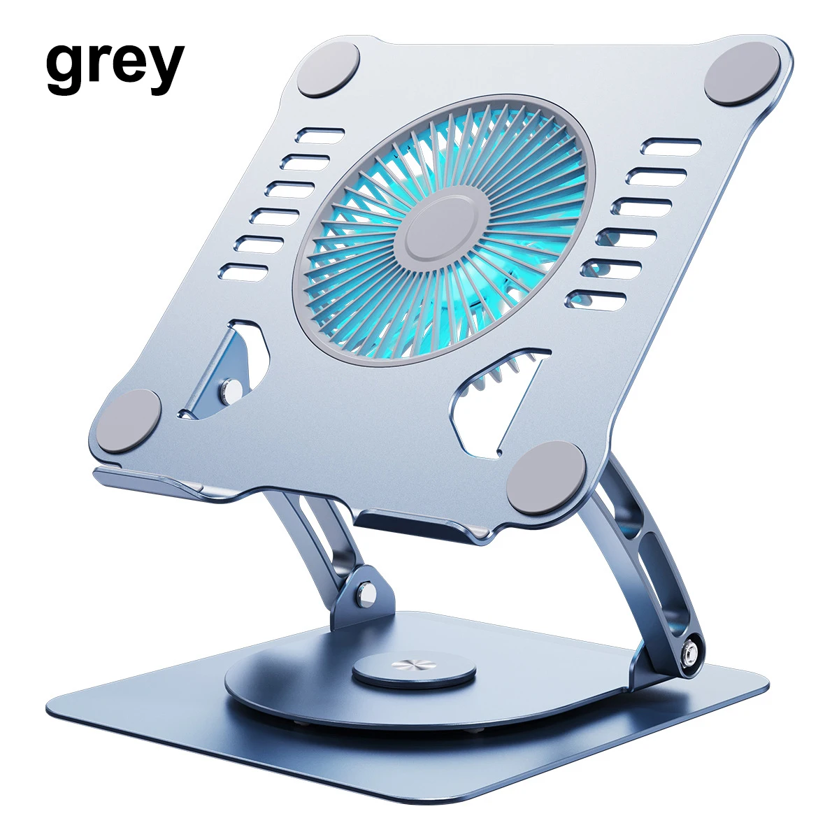 Aluminum alloy double layer double rod lift folding Fan radiator cooling laptop stand