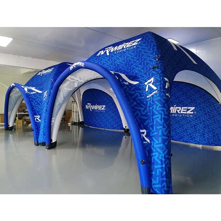 3x3 Portable Outdoor Event Exhibition Full Printing Spider Folding Dome Tent 600D Polyester Cover Spider Tpu Inflatable Air Tent