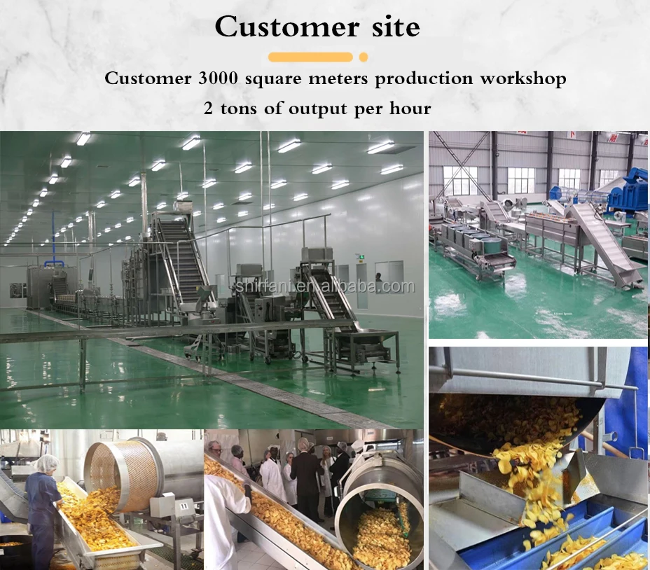 Small automatic potato chips making machine production line
