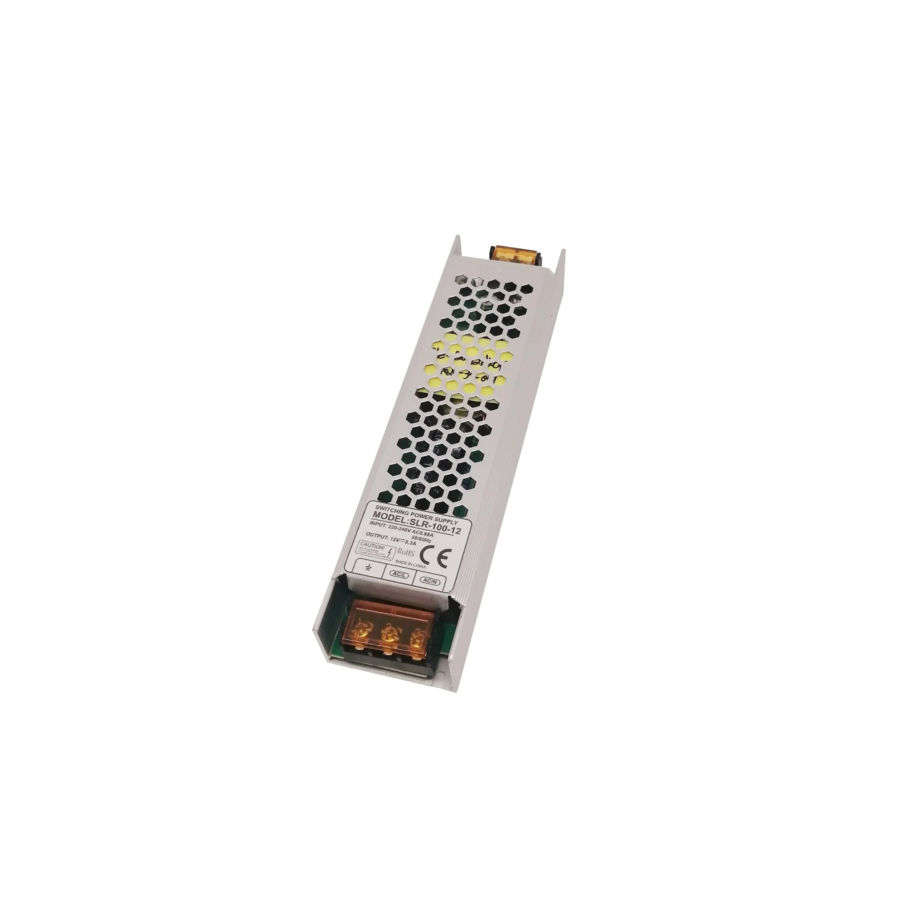 100W 8.33A Constant Voltage Single Output LED Strip Power Supply 12VDC LED Transformer