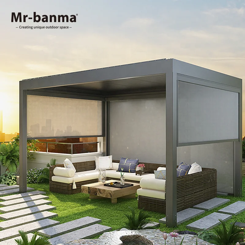 Anti-UV Tube Size 55mm/65mm/75mm/90MM Motorized Outdoor Shade