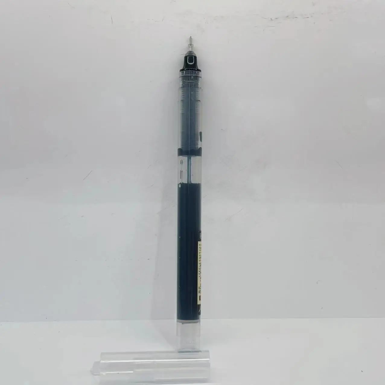 Wholesale Cheap Straight-liquid Ballpoint Pen Plastic Full Needle Tube Large Capacity Student Exam Pen Quick-drying Gel Pen