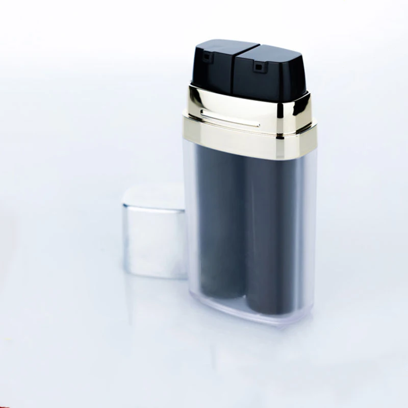 Hot Sale Vacuum Bottle 20ml Luxury Cosmetic Lotion Bottle Double Pipe Acrylic Airless Pump Bottle