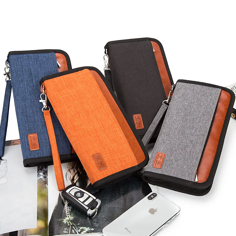 Travel Passport Ticket Wallet Passport Covers RFID Blocking Family Passport Holder Waterproof Travel Document Organizer