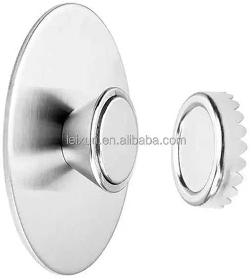 LOGO welcomed Amazon Creative New Design Stainless Steel Magnetic Suction Hanging Dry Soap Holder with Magnet Sucker