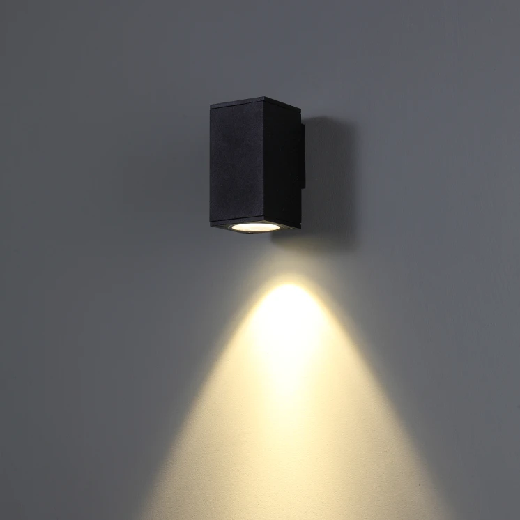 Modern Style 6W Black Down Lighting IP65 Outside Wall Light Led Outdoor Wall Lamps