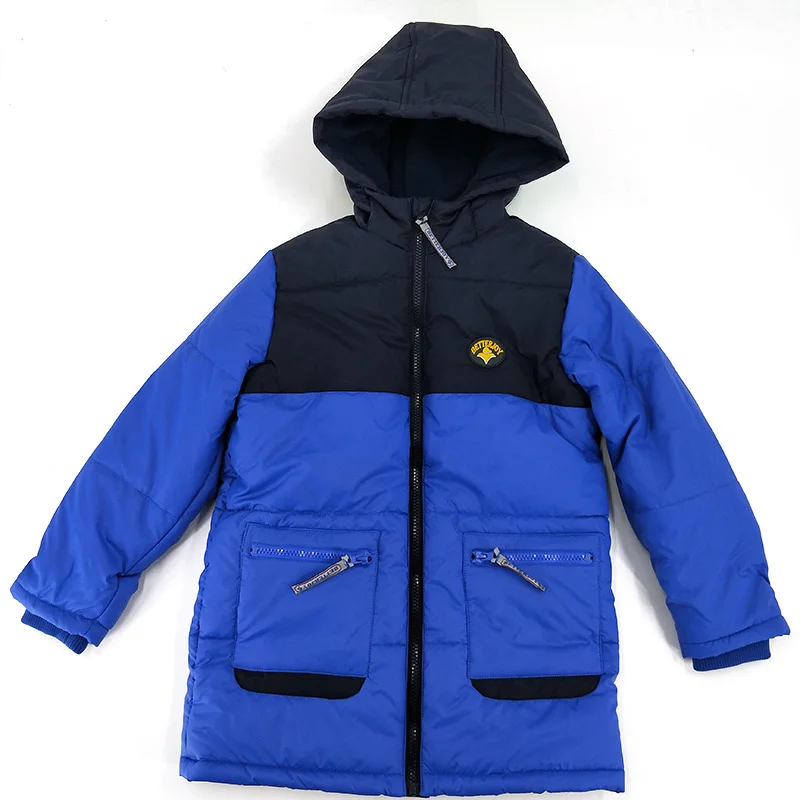 
Hot design boys puffy crop kids hooded padded down jackets for winter 