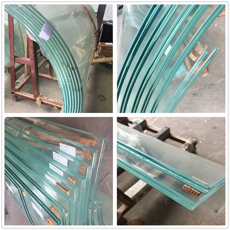 China Glass Manufacturing 10mm Low Iron Tempered Glass+1.52mm PVB+10mm PVB Safety Laminated Glass