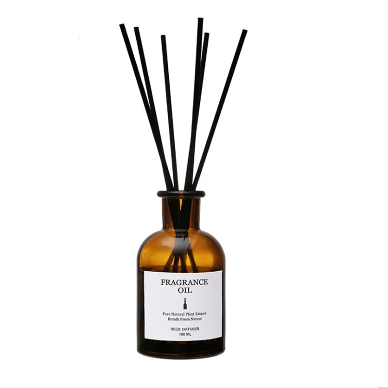 Amazon Hot Selling Wholesale Custom Logo Home Decor Empty Essential Oil Amber Reed Diffuser Bottle