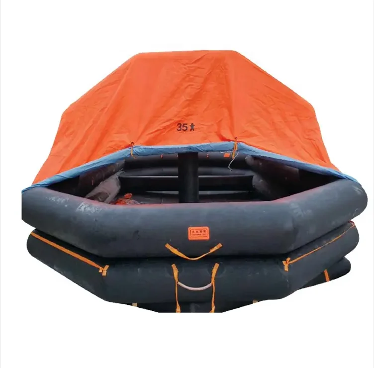 6 8 10 20 25 person Waterproof Solas Inflatable liferaft Floating Island Lake River marine rescue Life Raft
