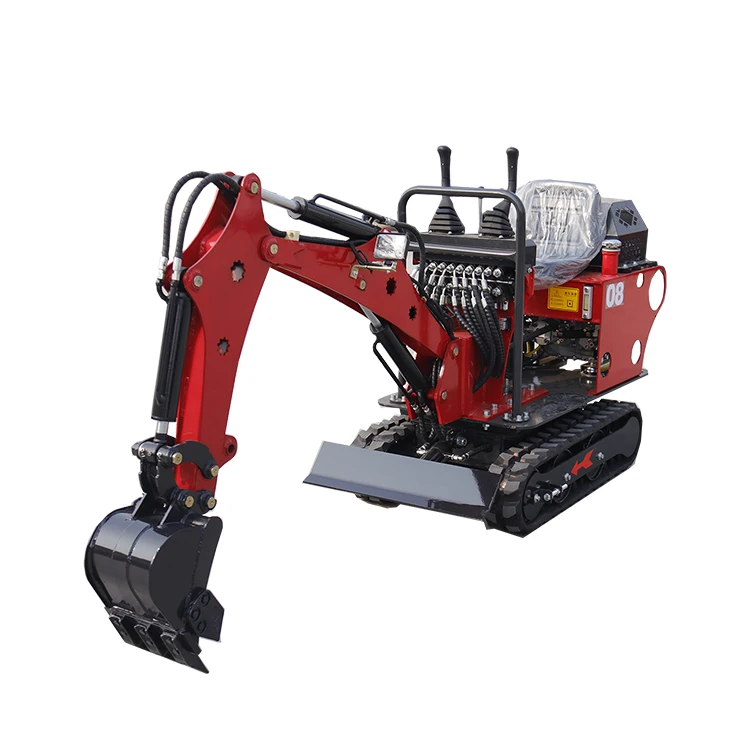 Long Arm 360 Tilting Rotator Excavator Mini Caterpillar Mini Excavator 0.8 Tonne Excavator New Machine With Mechanical Thumb
