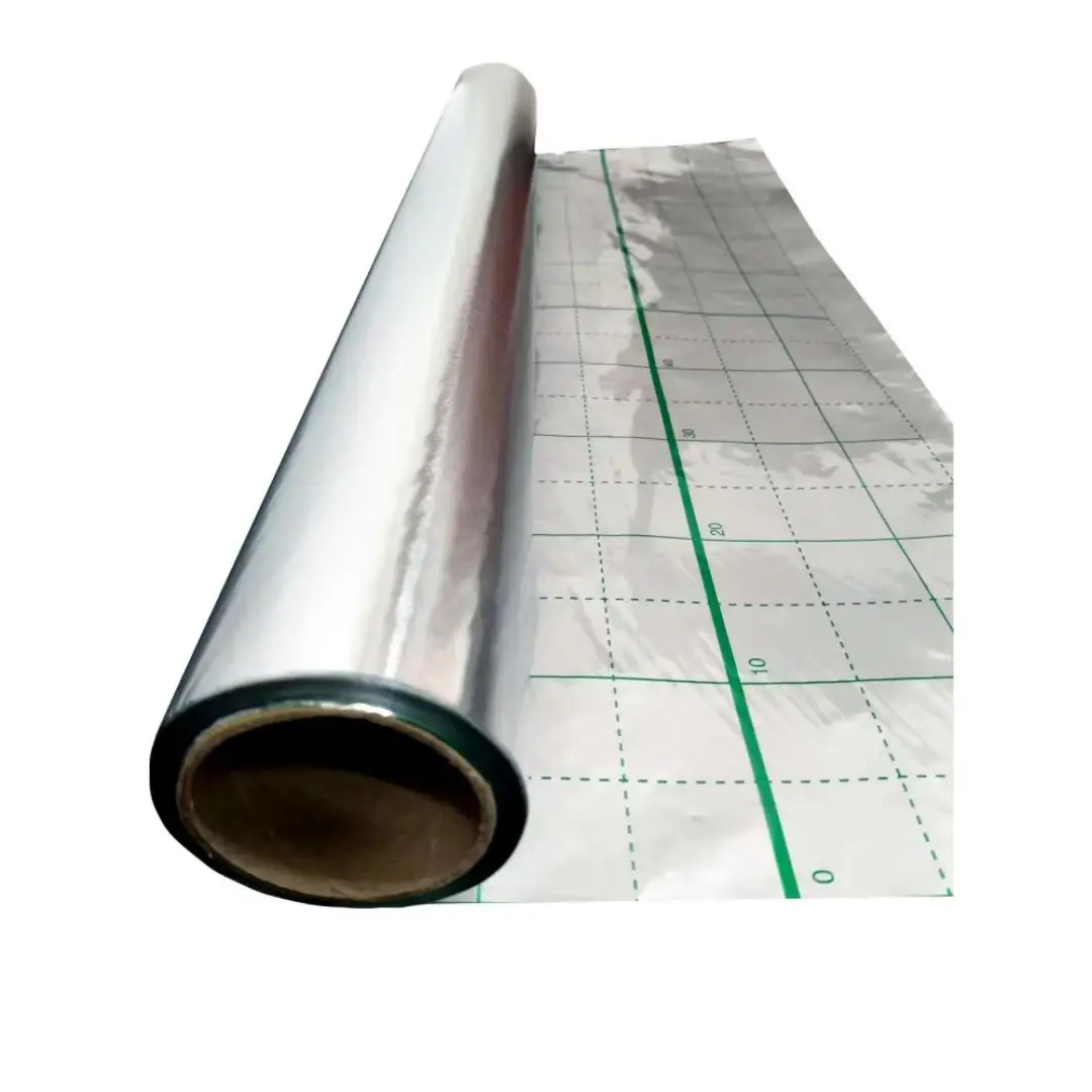Floor Heating Design Aluminum Thermal Insulation Foil Film Floor Heating Film Radiates Floor Panel Reflective 50m Foil Film