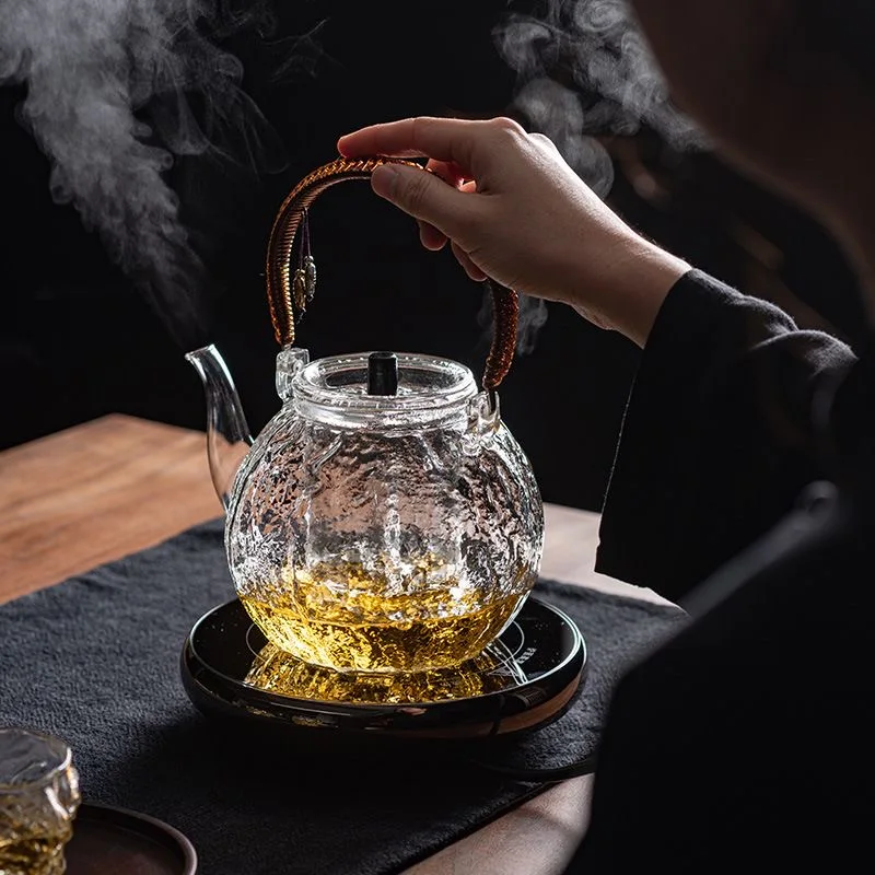 Eco-friendly Gift Set Wholesale Hot sale High Temperature Resistance High Borosilicate Glass Teapot Set With Filter