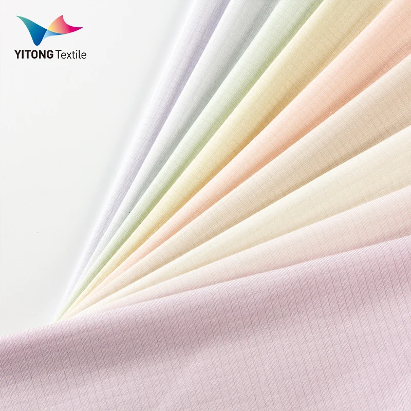 175 gsm Waffle Knit Plain Fabric Soft Modal Cotton Fabric 81% Modal 7% Cotton 12% Spandex Fabric for Underwear Clothing