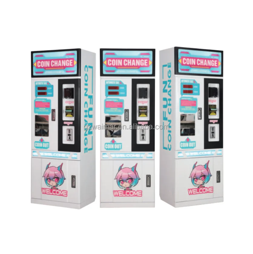 Token Changing Exchange Vending Making Machine Coin Machine Dispense Small Token Exchange Machine Arcade Coin Changer