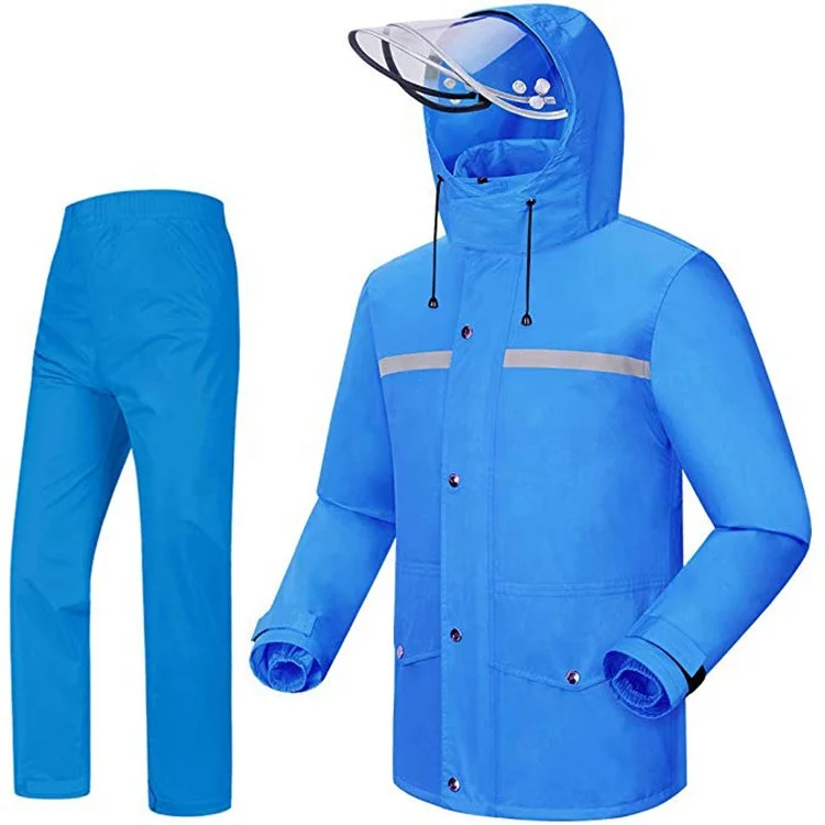 Лидер продаж, прочный водонепроницаемый дождевик, пальто, Мужская дождевая куртка, брюки, дождевой костюм, дождевик для мотоцикла