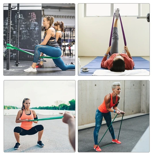 Dangyang Factory Custom logo resistance bands set Gym Elastic Pull up Bands Fitness Power Exercise pull up assist band