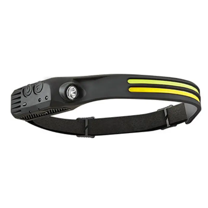 Headlamp Rechargeable 2PCS, 230 degrees Wide Beam Head Lamp LED with Motion Sensor, Waterproof Head Light Flashlight