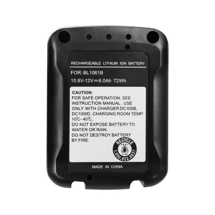 hot sales power tool spare parts battery BL1041B 12 volt lithium battery BL1060 power tool battery for Makitas