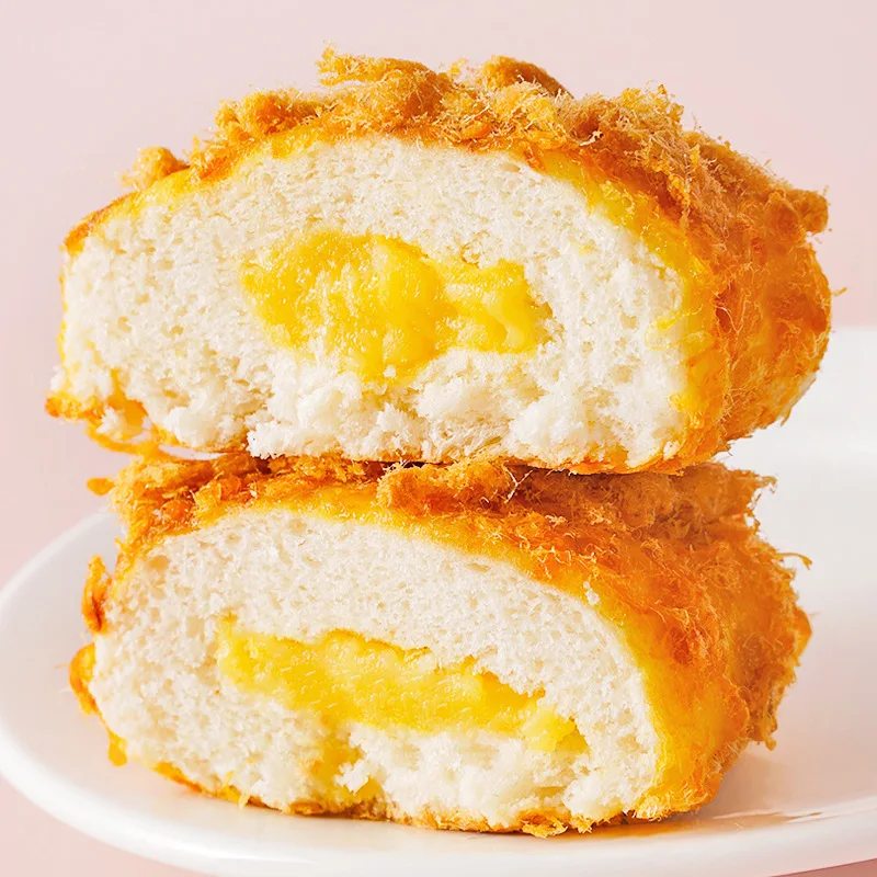 Chinese wholesale meat floss bread with jam 5 bags bag packaging style