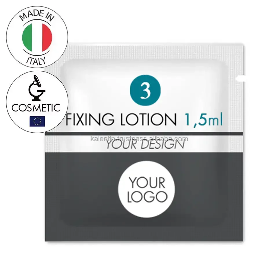 Private label LASH LIFT FIXING LOTION 1.5ml sachet Made in Italy Cosmetic