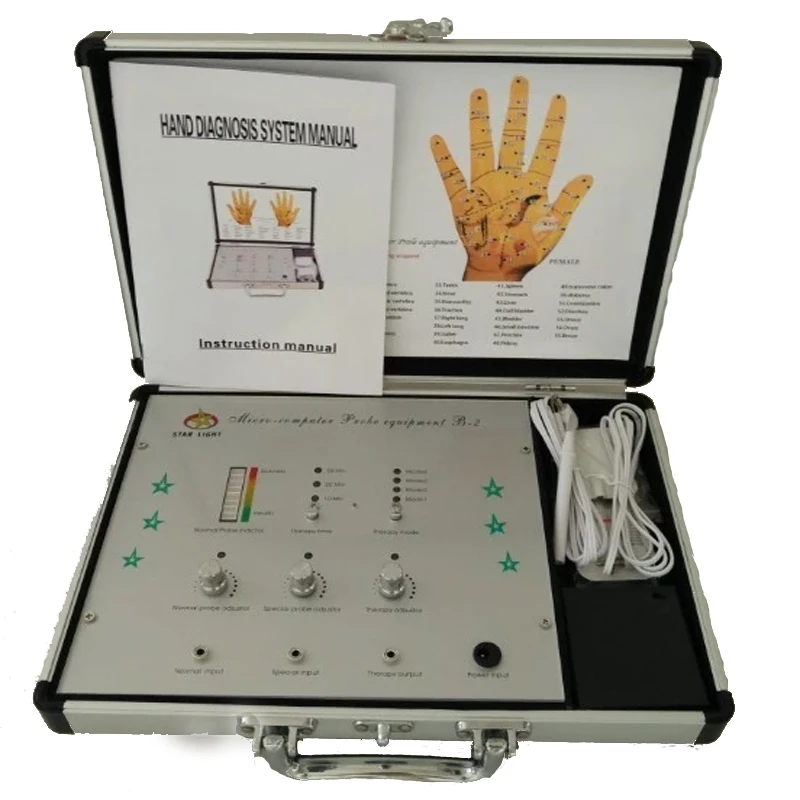 Low frequency treatment health analyzer machine hand diagnostic machine instrument