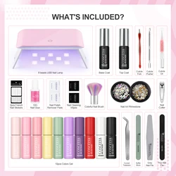 New Arrival 7ml Gel Polish Set Led Uv USB Nail Lamp 2023 OEM ODM More Colors UV LED Gel Polish Tools Kit