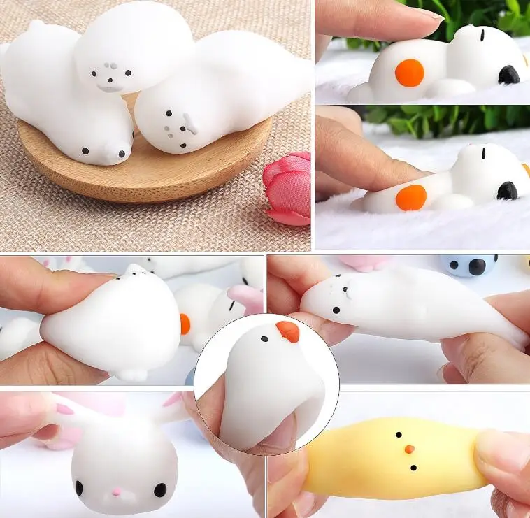 Mochi Squishies Kawaii Squishy игрушки для вечеринок животные сжимаемые снятия стресса мальчиков и девочек Подарки на день рождения