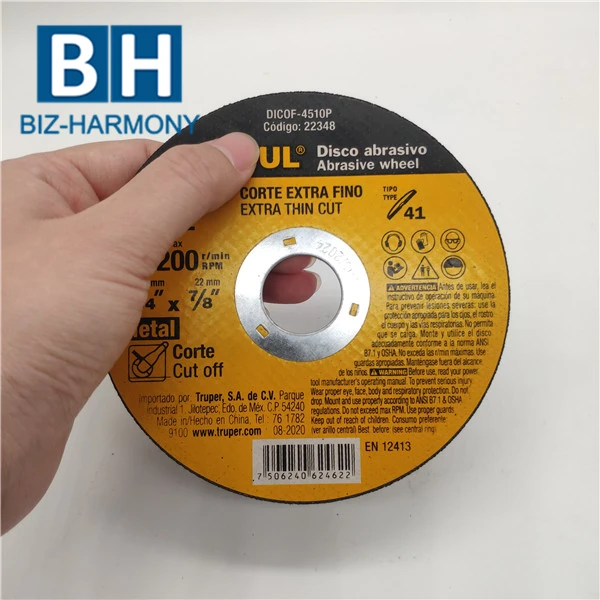 OEM Manufacturer Angle Grinder 4.5 Inch Metal Stainless Steel Grinding Cutting Disc  Cutting Grinding Wheel for Metal