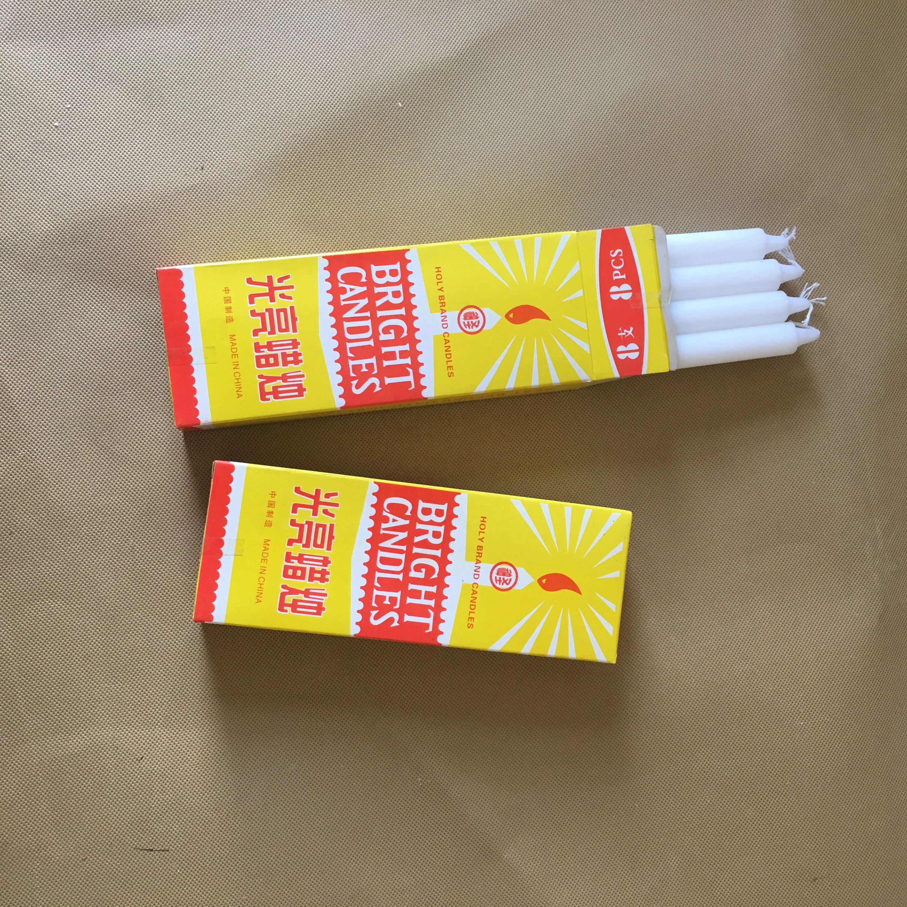 Cheap price white candle wax stick candles to Ghana