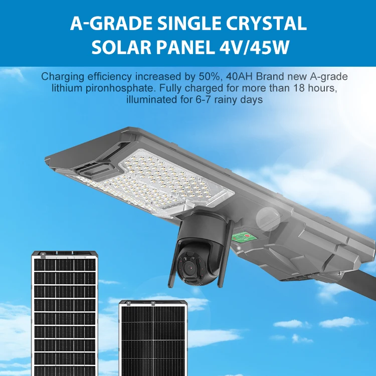 COVEDA Super Bright ABS Ip65 Waterproof Remote Control 300 500 Watts Solar Street Light With Camera Outdoor