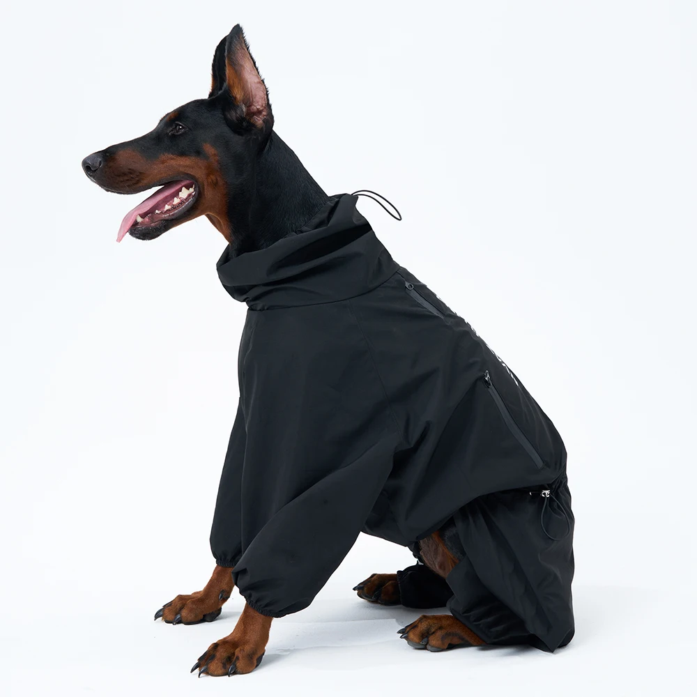 Top Sale Outdoor Track Jacket for Pets Waterproof Stain-proof Four-legged Reflective PU Small Big Large Luxury Dog Clothing