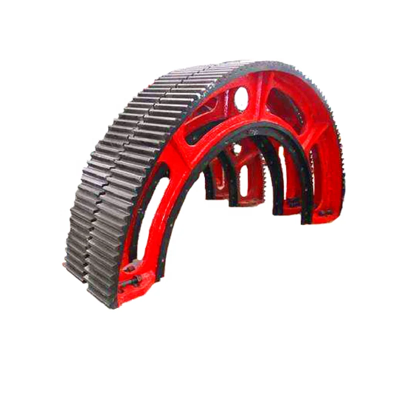 WangLi custom large ring gear grinding mill rotary kiln casting large rotating gear ring ball mill ring gear