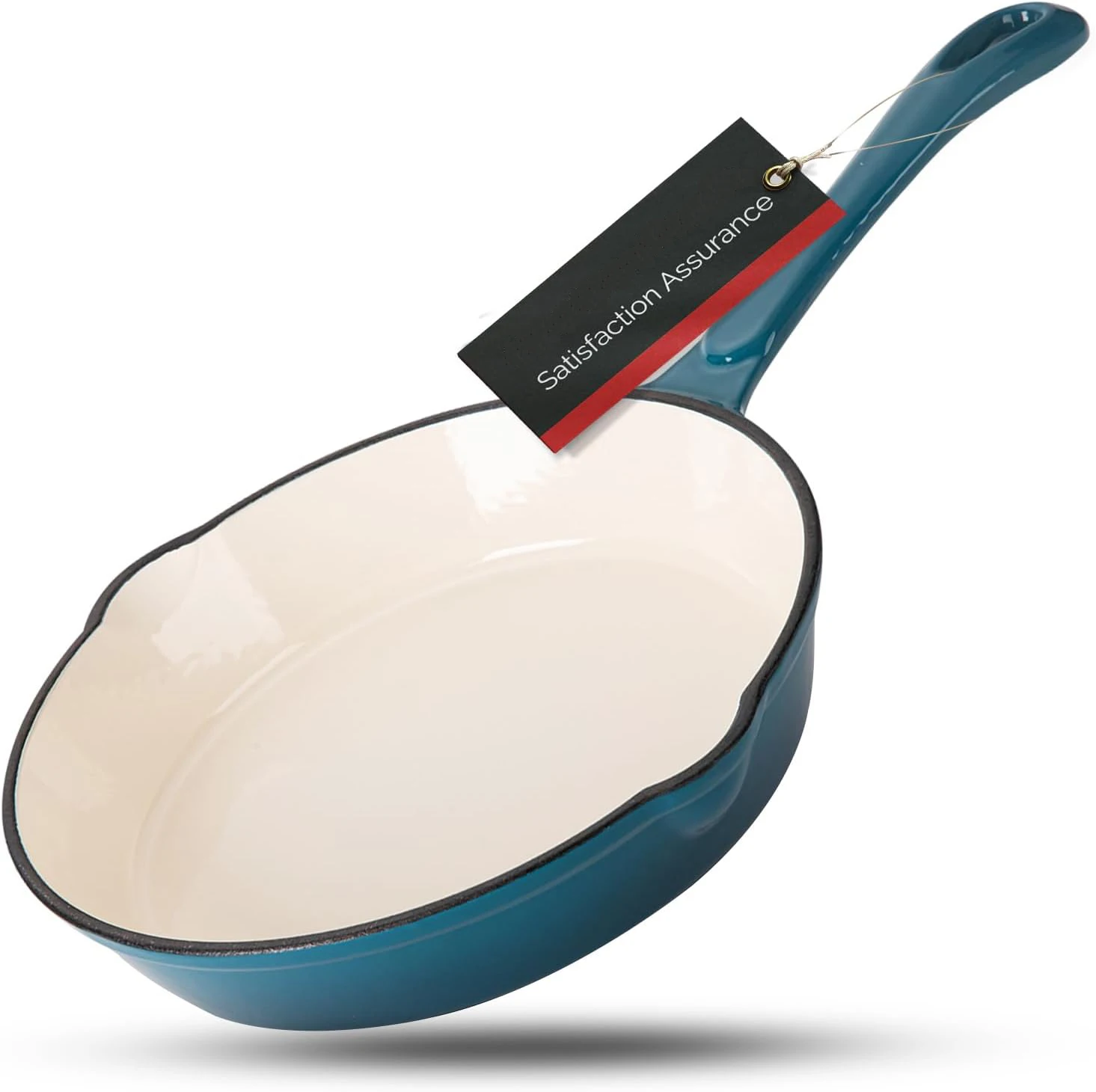 10-дюймовая эмалированная чугунная сковорода темно-синего цвета красная белая кремовая эмаль круглая для плиты и духовки