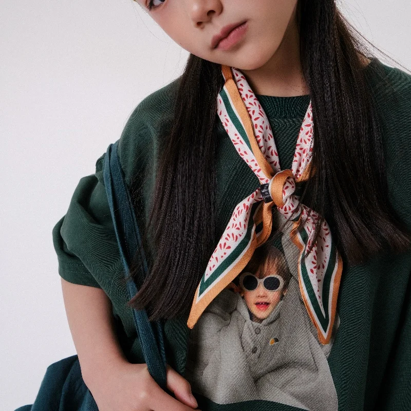 Kids Toddler Tape Folder Basic Short Sleeve Plain Summer Oversized Girl T-shirts For Aged 2-7Y Oversized Girl T-shirts