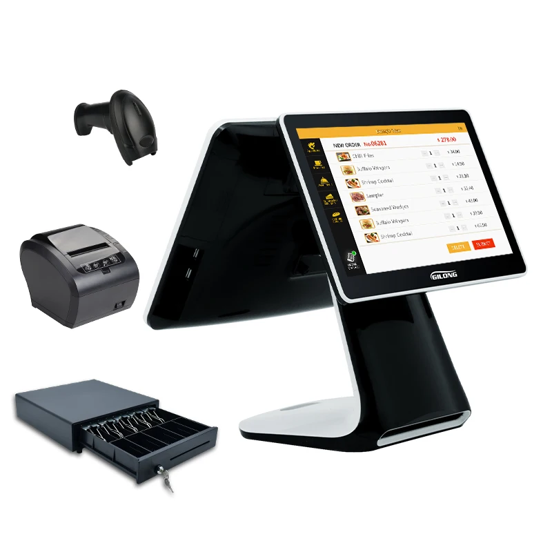 VESA Supported 15.6 Inch Detachable All in One Touch Screen POS System